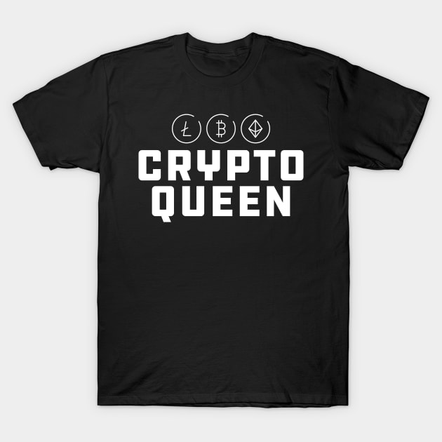 Crypto Queen T-Shirt by KC Happy Shop